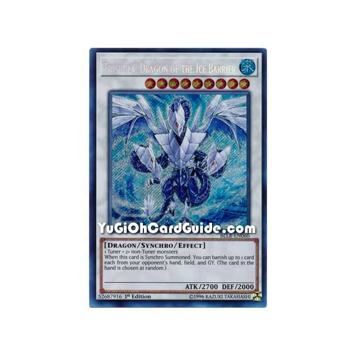 Trishula, Dragon of the Ice Barrier (Secret Rare) – Battles of Legend Lights Revenge | Carta YUGIOH en México