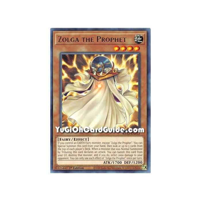 Zolga the Prophet (Rare) – Kings Court | Carta YUGIOH en México