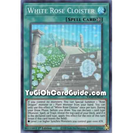 White Rose Cloister (Super Rare) – Kings Court | Carta YUGIOH en México