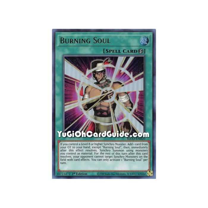 Burning Soul (Ultra Rare) – Kings Court | Carta YUGIOH en México