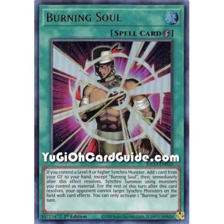 Burning Soul (Ultra Rare) – Kings Court | Carta YUGIOH en México