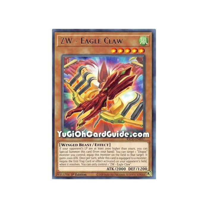 ZW - Eagle Claw (Rare) – Kings Court | Carta YUGIOH en México