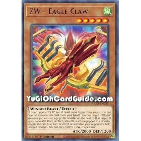 ZW - Eagle Claw (Rare) – Kings Court | Carta YUGIOH en México