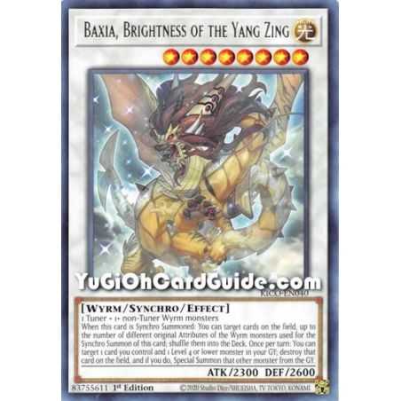 Baxia, Brightness of the Yang Zing (Rare) – Kings Court | Carta YUGIOH en México