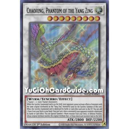 Chaofeng, Phantom of the Yang Zing (Super Rare) – Kings Court | Carta YUGIOH en México