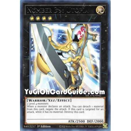 Number 39: Utopia (Rare) – Kings Court | Carta YUGIOH en México