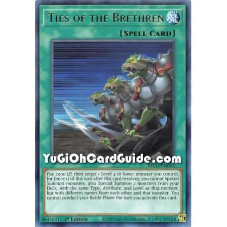 Ties of the Brethren (Rare) – Kings Court | Carta YUGIOH en México
