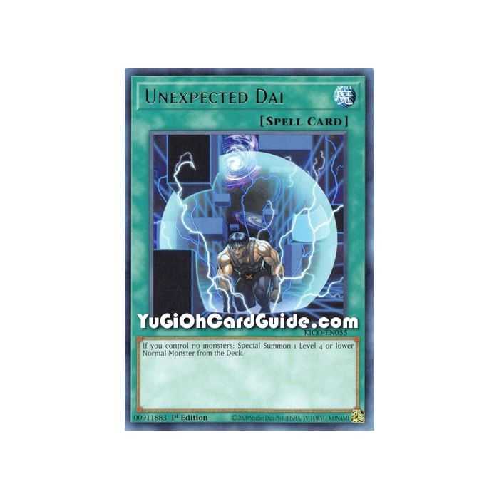 Unexpected Dai (Rare) – Kings Court | Carta YUGIOH en México