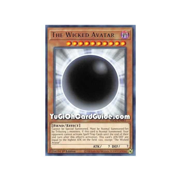 The Wicked Avatar (Rare) – Kings Court | Carta YUGIOH en México