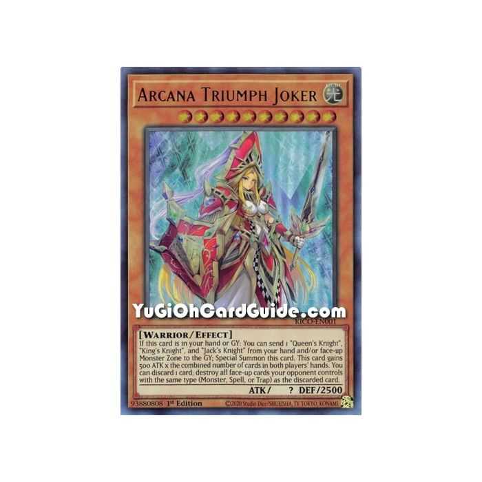 Arcana Triumph Joker (Collector's Rare) – Kings Court | Carta YUGIOH en México