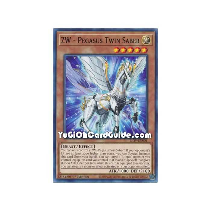 ZW - Pegasus Twin Saber (Common) – Lightning Overdrive | Carta YUGIOH en México