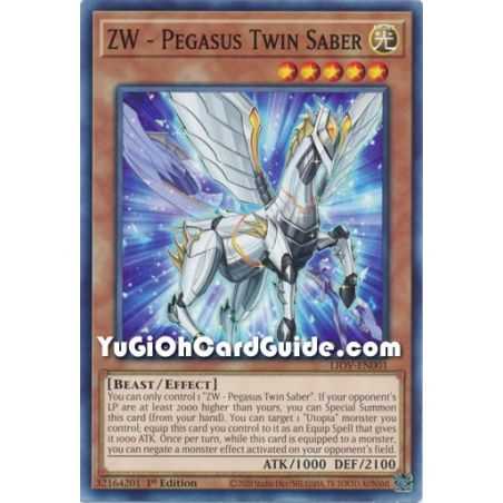 ZW - Pegasus Twin Saber (Common) – Lightning Overdrive | Carta YUGIOH en México