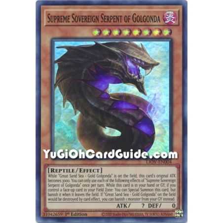 Supreme Sovereign Serpent of Golgonda (Super Rare) – Lightning Overdrive | Carta YUGIOH en México