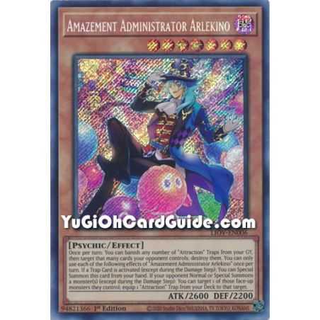 Amazement Administrator Arlekino (Secret Rare) – Lightning Overdrive | Carta YUGIOH en México