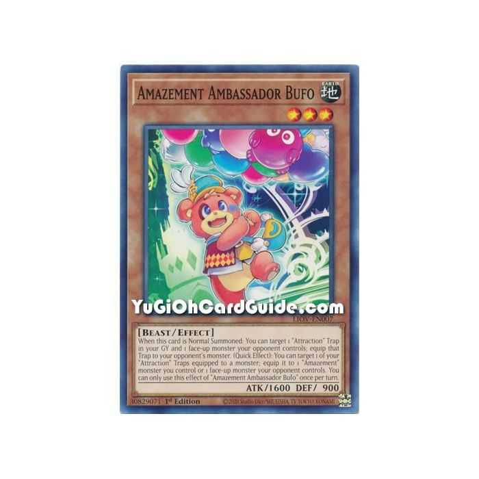Amazement Ambassador Bufo (Common) – Lightning Overdrive | Carta YUGIOH en México