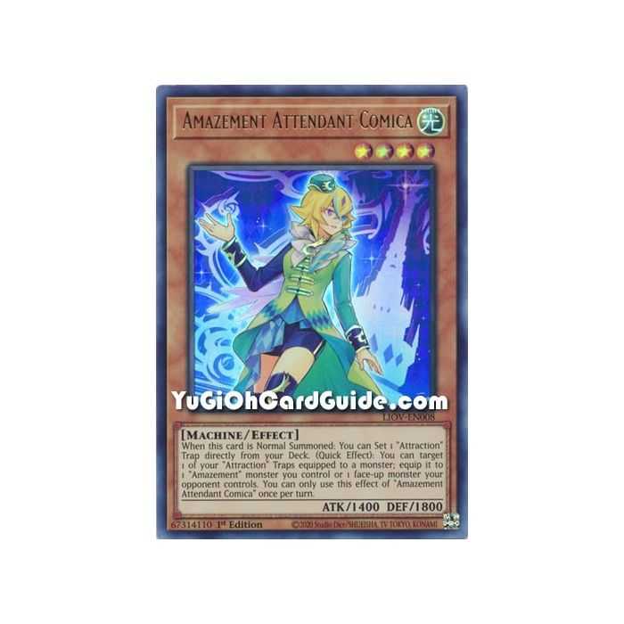 Amazement Attendant Comica (Ultra Rare) – Lightning Overdrive | Carta YUGIOH en México