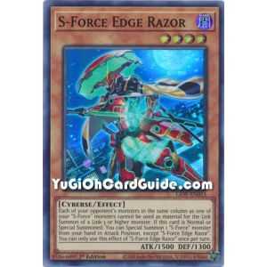S-Force Edge Razor (Super Rare) – Lightning Overdrive | Carta YUGIOH en México