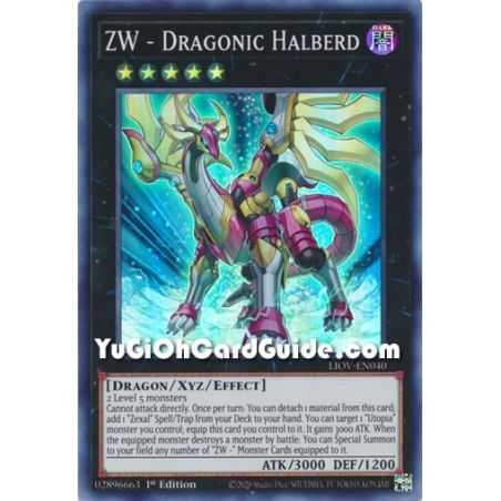 ZW - Dragonic Halberd (Super Rare) – Lightning Overdrive | Carta YUGIOH en México