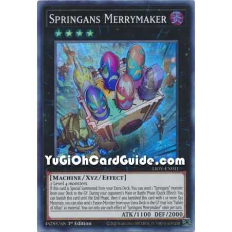 Springans Merrymaker (Super Rare) – Lightning Overdrive | Carta YUGIOH en México
