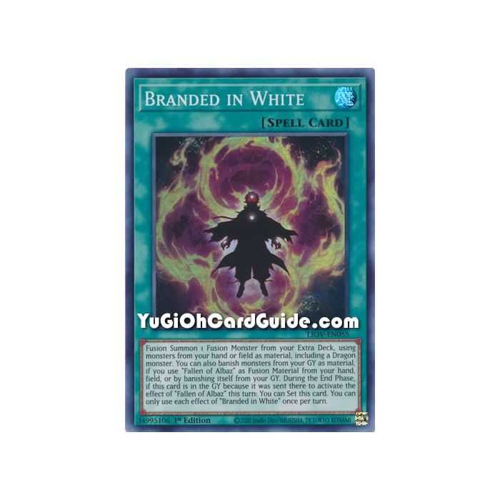 Branded in White (Super Rare) – Lightning Overdrive | Carta YUGIOH en México