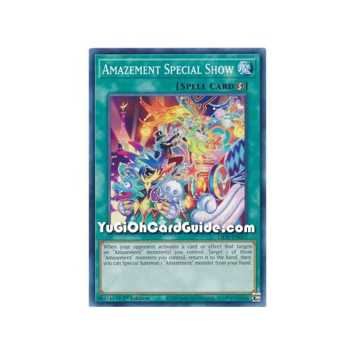 Amazement Special Show (Common) – Lightning Overdrive | Carta YUGIOH en México