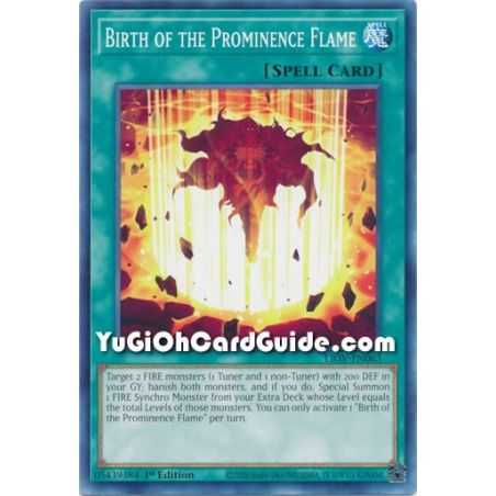 Birth of the Prominence Flame (Common) – Lightning Overdrive | Carta YUGIOH en México