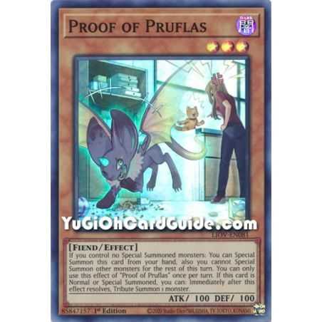 Proof of Pruflas (Super Rare) – Lightning Overdrive | Carta YUGIOH en México
