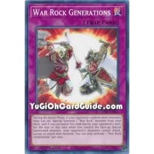 War Rock Generations (Common) – Lightning Overdrive | Carta YUGIOH en México