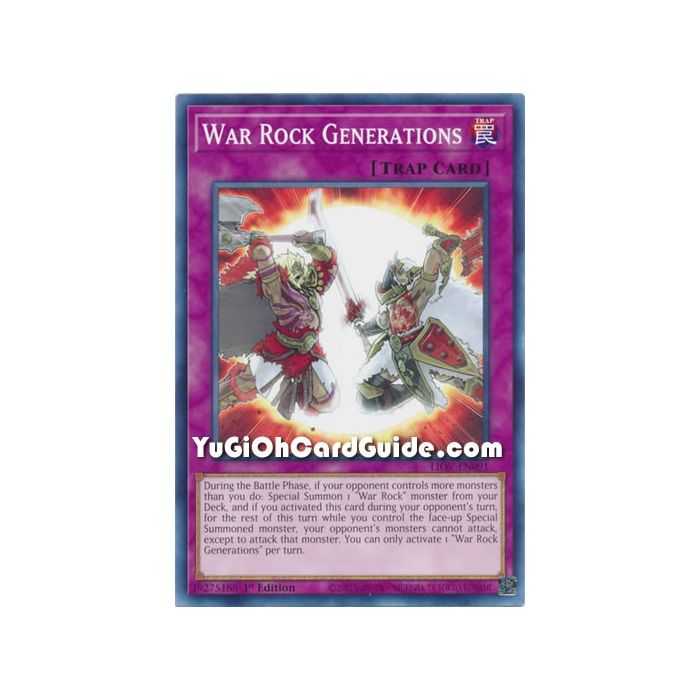 War Rock Generations (Common) – Lightning Overdrive | Carta YUGIOH en México