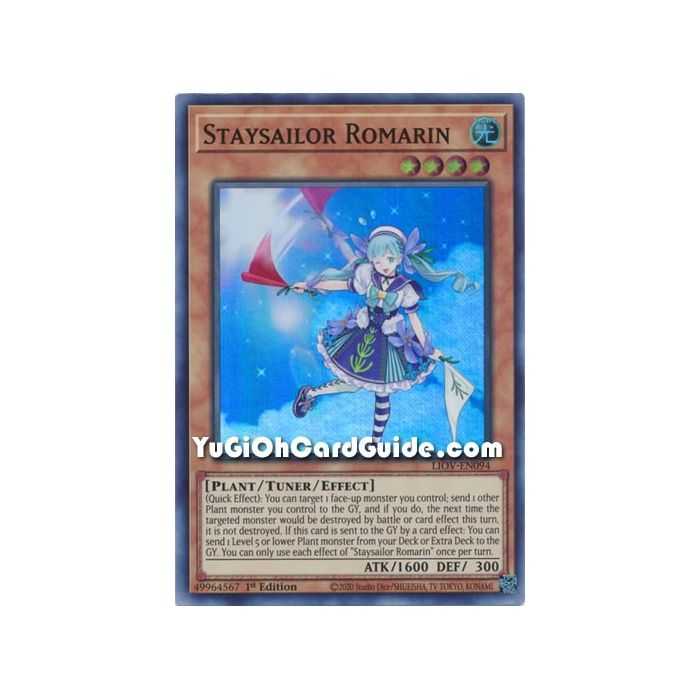 Staysailor Romarin (Super Rare) – Lightning Overdrive | Carta YUGIOH en México