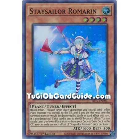 Staysailor Romarin (Super Rare) – Lightning Overdrive | Carta YUGIOH en México
