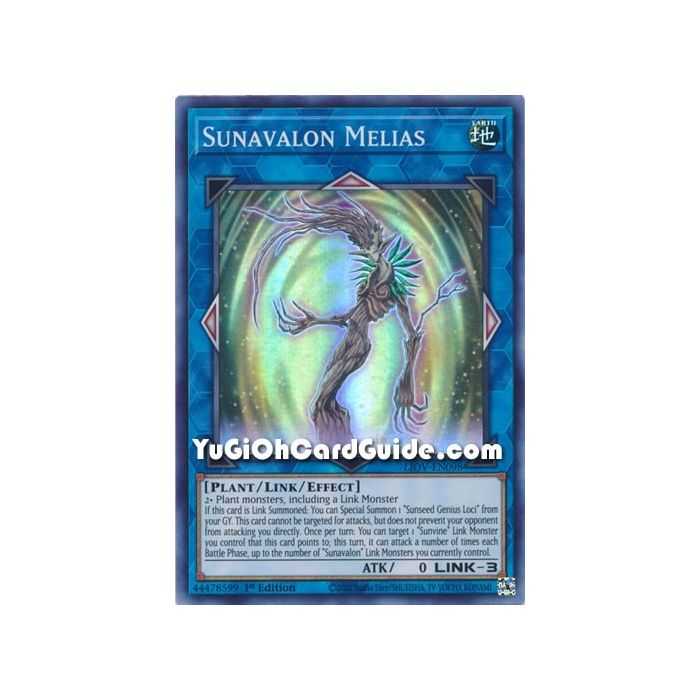Sunavalon Melias (Super Rare) – Lightning Overdrive | Carta YUGIOH en México
