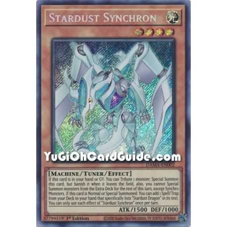 Stardust Synchron (Secret Rare) – Dawn of Majesty | Carta YUGIOH en México