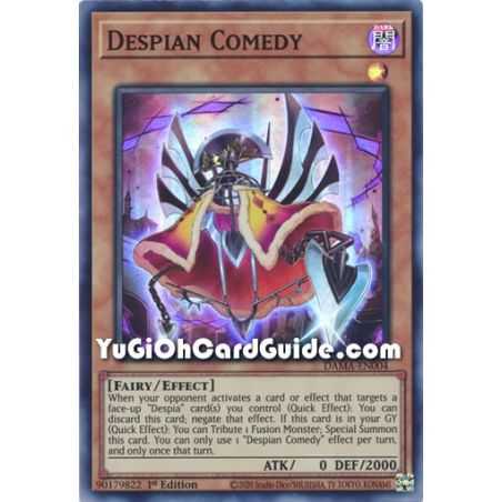 Despian Comedy (Super Rare) – Dawn of Majesty | Carta YUGIOH en México