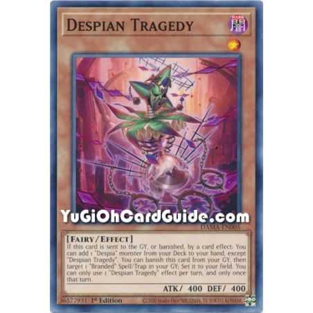 Despian Tragedy (Common) – Dawn of Majesty | Carta YUGIOH en México