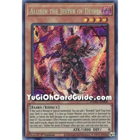 Aluber the Jester of Despia (Secret Rare) – Dawn of Majesty | Carta YUGIOH en México