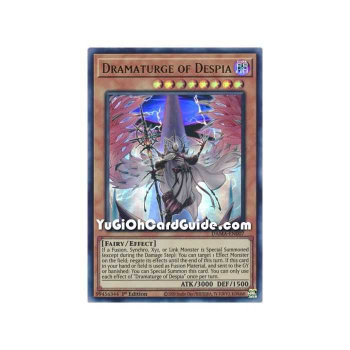 Dramaturge of Despia (Ultra Rare) – Dawn of Majesty | Carta YUGIOH en México