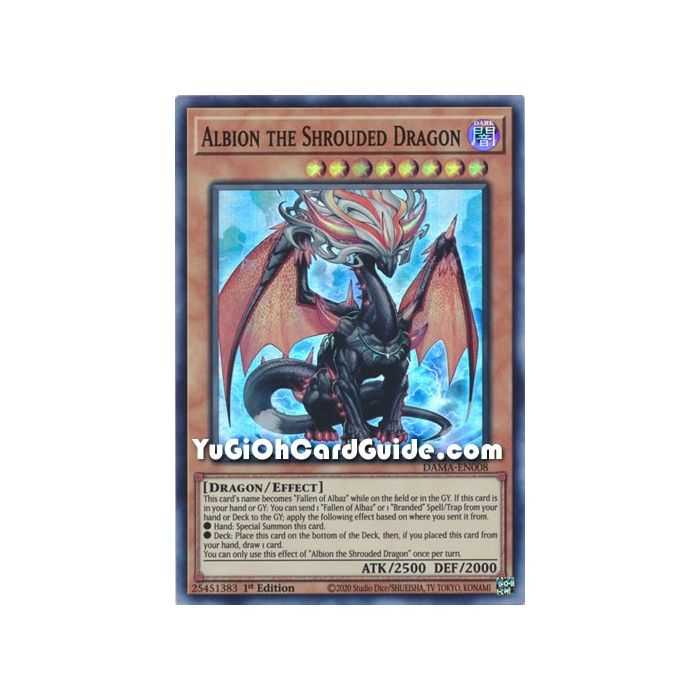 Albion the Shrouded Dragon (Super Rare) – Dawn of Majesty | Carta YUGIOH en México