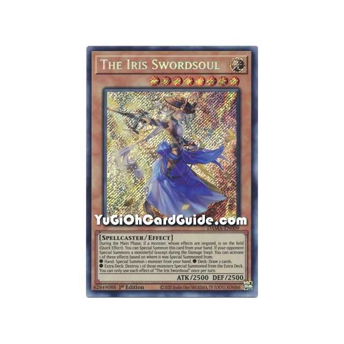 The Iris Swordsoul (Secret Rare) – Dawn of Majesty | Carta YUGIOH en México