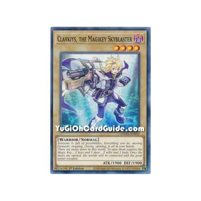 Clavkiys, the Magikey Skyblaster (Common) – Dawn of Majesty | Carta YUGIOH en México