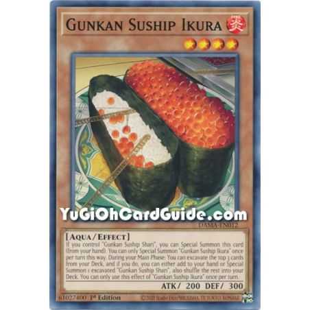 Gunkan Suship Ikura (Common) – Dawn of Majesty | Carta YUGIOH en México