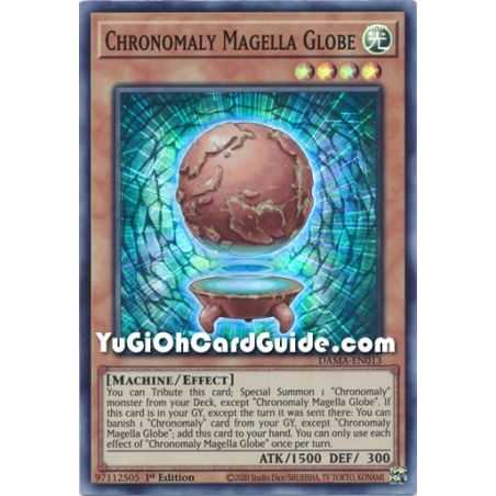 Chronomaly Magella Globe (Super Rare) – Dawn of Majesty | Carta YUGIOH en México