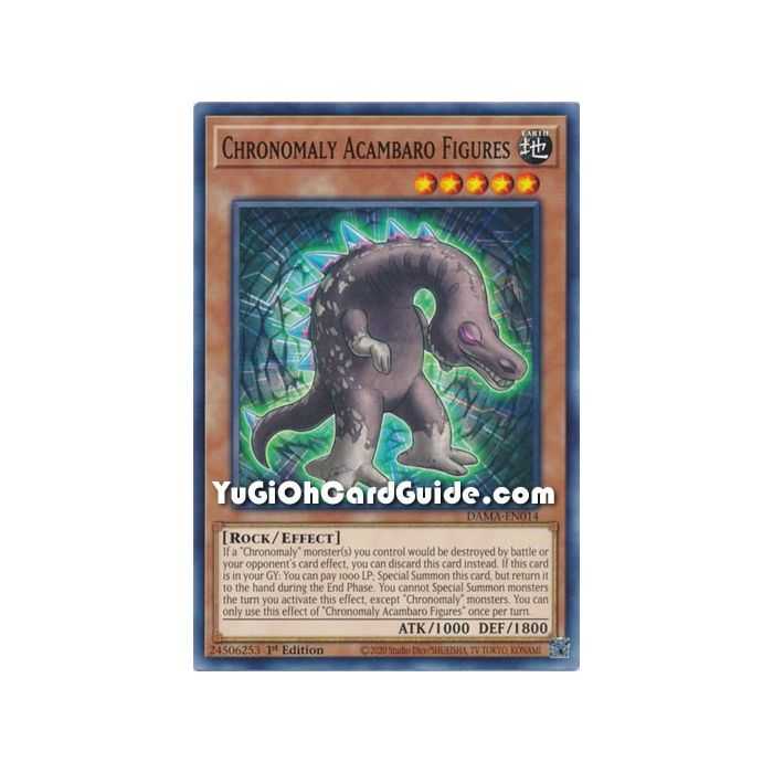 Chronomaly Acambaro Figures (Common) – Dawn of Majesty | Carta YUGIOH en México