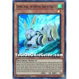 Gizmek Inaba, the Hopping Hare of Hakuto (Super Rare) – Dawn of Majesty | Carta YUGIOH en México