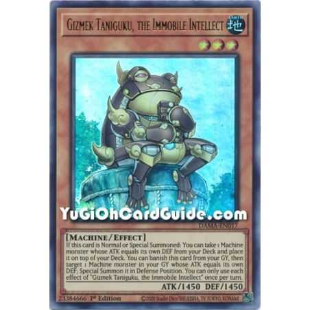 Gizmek Taniguku, the Immobile Intellect (Ultra Rare) – Dawn of Majesty | Carta YUGIOH en México