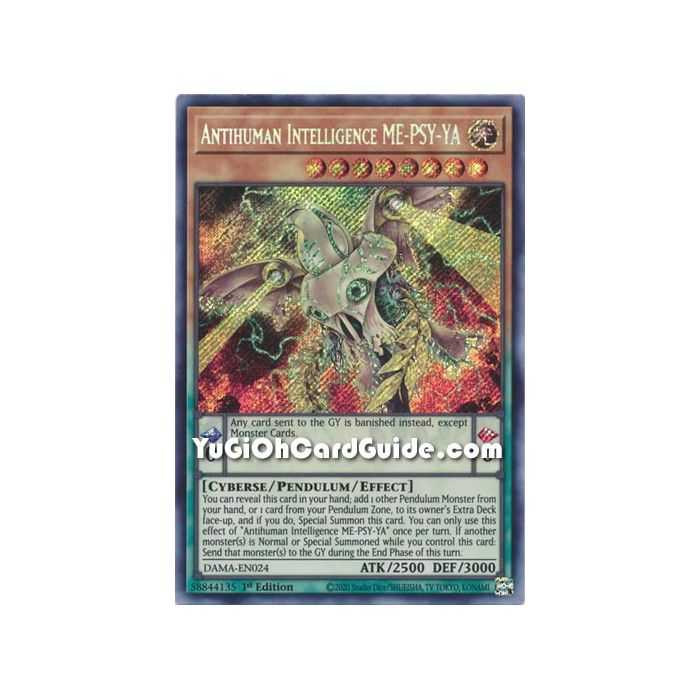Antihuman Intelligence ME-PSY-YA (Secret Rare) – Dawn of Majesty | Carta YUGIOH en México
