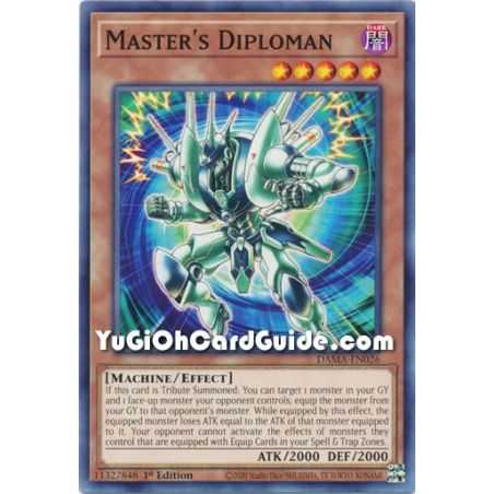 Master's Diploman (Common) – Dawn of Majesty | Carta YUGIOH en México