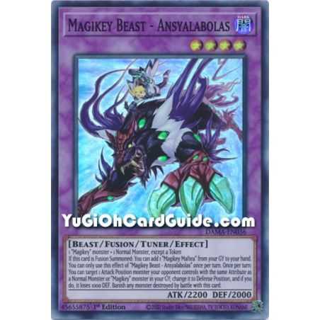 Magikey Beast - Ansyalabolas (Super Rare) – Dawn of Majesty | Carta YUGIOH en México