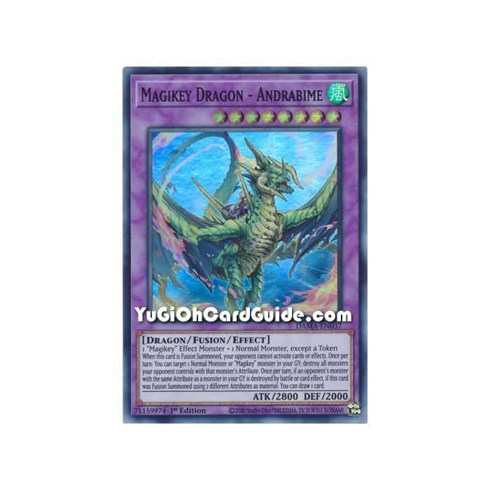 Magikey Dragon - Andrabime (Super Rare) – Dawn of Majesty | Carta YUGIOH en México