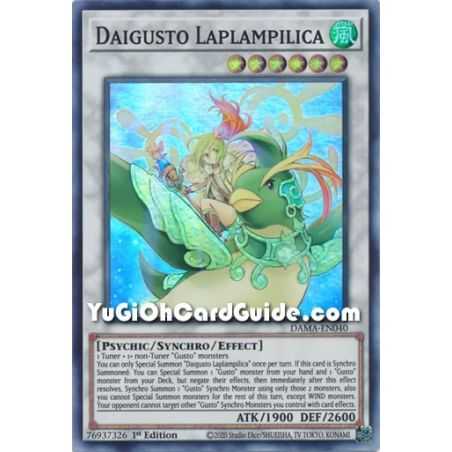 Daigusto Laplampilica (Super Rare) – Dawn of Majesty | Carta YUGIOH en México